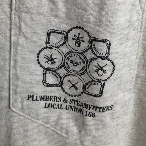 VTG Union Made Teamsters Int'l Brotherhood tee, XL, USA proud, Graphic, Pocketed - Picture 2 of 6